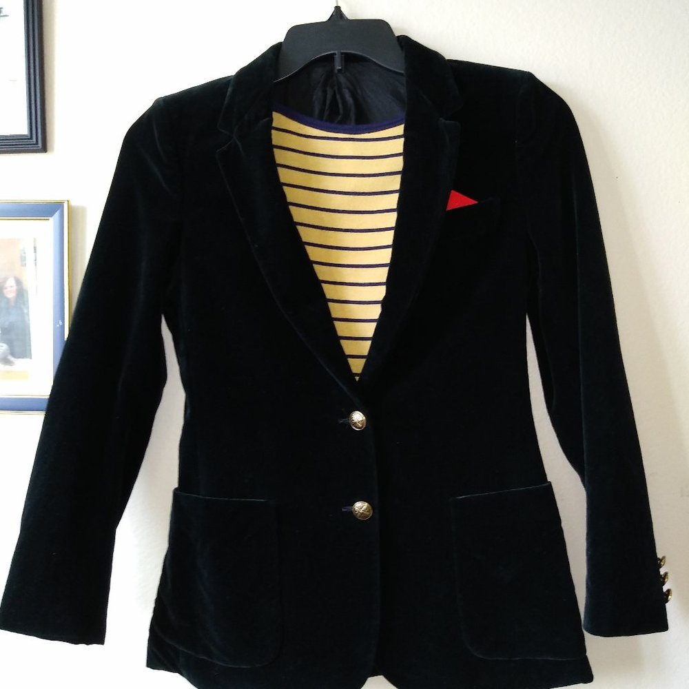 Women's velvet jacket. M black